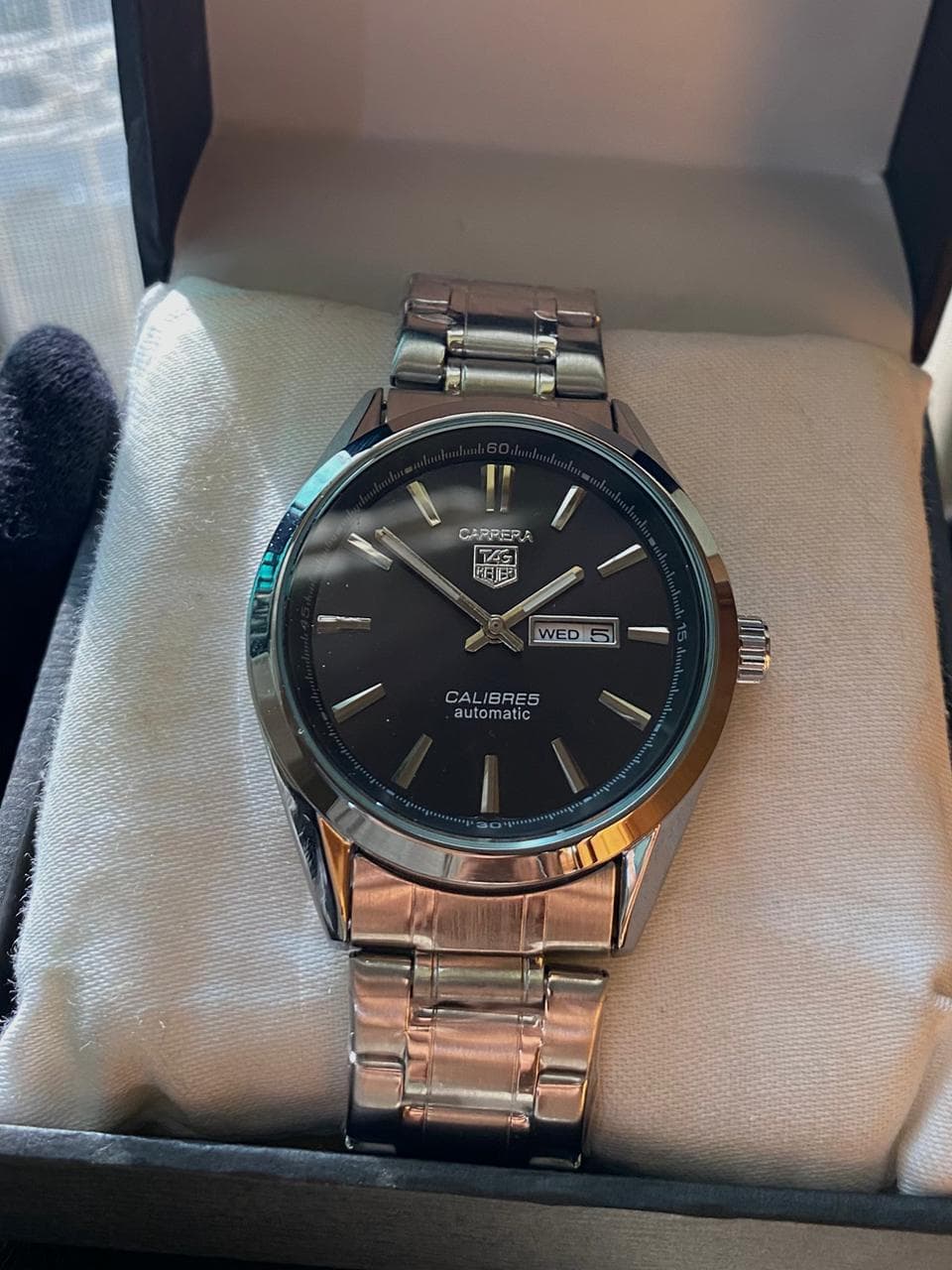 TAG Heuer Carrera Calibre 5 Style Black Dial Watch